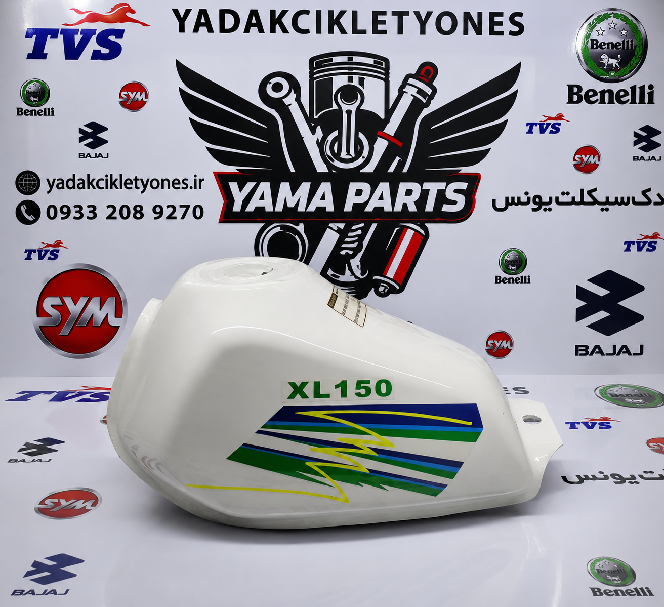 باک موتور تریل xl ایکس ال(اکسل) رنگ سفید