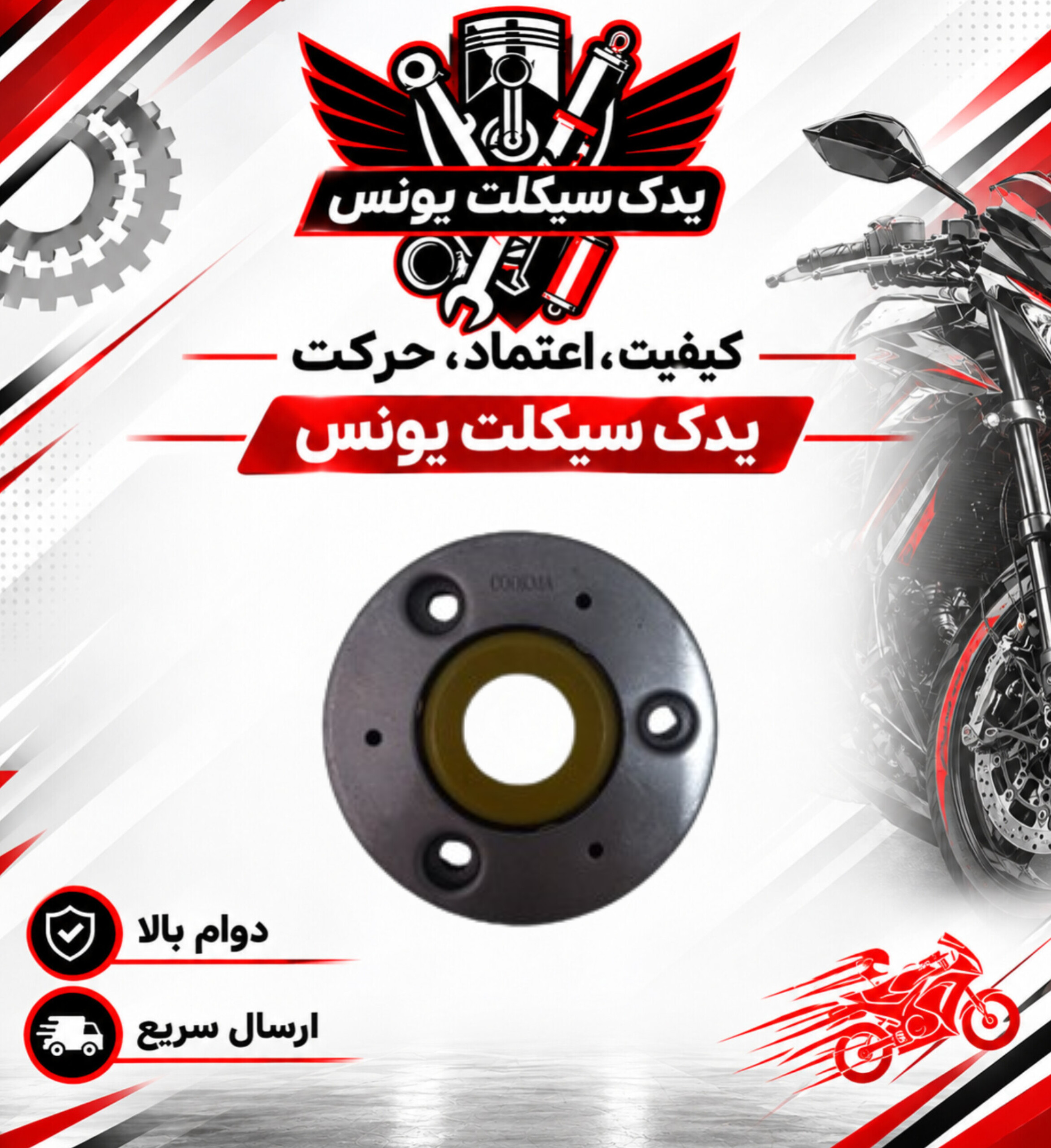 ساچمه (پیلوت) استارت موتور سیکلت تریل روان و هندا (اصلی)